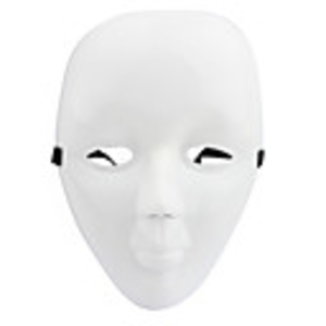 Halloween Hand Painted DIY Mask (White)