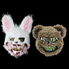 Halloween Horror Mask Bloody Rabbit Mask Plush Bear Mask Cosplay Costume Props