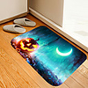Halloween Meniscus Dead Forest Evil Pumpkin Digital Printing Floor Mat Flowers Kitten Girl Modern Bath Mats Nonwoven / Memory Foam Novelty Bathroom