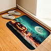 Halloween Moon Wood Pumpkin Digital Printing Mat Flowers Kitten Girl Modern Bath Mats Nonwoven / Memory Foam Novelty Bathroom