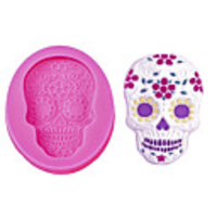 Halloween Party Halloween Angel Wings Food Grade Fondant Cake Silicone Mold Halloween Skull Shaped For Polymer Clay Chocolate Pastry Decoration Tools