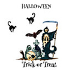 Halloween Party Halloween Decor Holiday Wall Stickers Holiday Wall Stickers Decorative Wall Stickers,  PVC Home Decoration Wall Decal Wall / Toilet Decoration 1pc