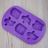 Halloween Party Halloween Silicone 6-hole Ghost Festival Cake Mould Ghost Shape Halloween Baking Mould