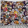 Halloween Party Party Wall Tapestry Art Decor Blanket Curtain Picnic Tablecloth Hanging Home Bedroom Living Room Dorm Decoration Pychedelic kull keleton Pumpkin Zombie Bat Witch Haunted cary Polyeter