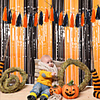 Halloween Party Toys Halloween Foil Curtains 2 pcs Black and Orange PET Kid