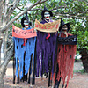 Halloween Party Toys Halloween Hanging Ghost Skull Skeleton Electric with Scary Sound and Glowing LED Red Eyes Resin Adults Trick or Treat Halloween Party Favors Supplies