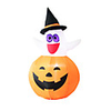 Halloween Party Toys Halloween Inflatables Ghost Pumpkin LED Lights with Tethers and Stakes Polyester Kid