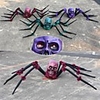 Halloween Party Toys Halloween Spider Plush Spider Prank Joking Props Ghost Head Simulation Party Favors Plastic Kid