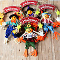 Halloween Party Toys Pendant Halloween Hanging Ghost 4 pcs Ghost Cartoon Cloth Kid