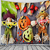 Halloween Party Wall Tapestry Art Decor Blanket Curtain Picnic Tablecloth Hanging Home Bedroom Living Room Dorm Decoration Pychedelic Pumpkin carecrow Polyeter