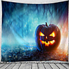 Halloween Party Wall Tapestry Art Decor Blanket Curtain Picnic Tablecloth Hanging Home Bedroom Living Room Dorm Decoration Pychedelic Pumpkin Haunted cary Polyeter