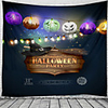 Halloween Party Wall Tapestry Art Decor Blanket Curtain Picnic Tablecloth Hanging Home Bedroom Living Room Dorm Decoration Pychedelic Pumpkin Lantern Polyeter