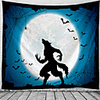Halloween Party Wall Tapestry Art Decor Blanket Curtain Picnic Tablecloth Hanging Home Bedroom Living Room Dorm Decoration Pychedelic Wolf Bat Witch Haunted cary Polyeter
