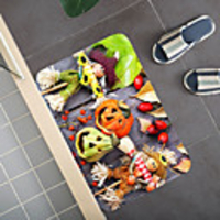 Halloween Pattern Rug Door Mat Hallway Carpets Area Rugs for Bedroom Living Room Carpet Kitchen Bathroom Anti-Slip Floor Mats