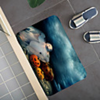 Halloween Pattern Rug Door Mat Hallway Carpets Area Rugs for Bedroom Living Room Carpet Kitchen Bathroom Anti-Slip Floor Mats