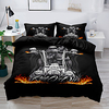 Halloween Skull Duvet Cover Set Hotel Bedding Sets Comforter Cover with Soft Lightweight Thicken Fabric Include 1 Duvet Cover 2 Pillowcases for Double/Queen/King(1 Pillowcase for Twin/Single) miniinthebox