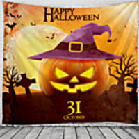 Halloween Wall Decor 100% Polyester Classic / Psychedelic Wall Art,  150100 cm Decoration