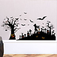 Halloween Wall Stickers Decorative Wall Stickers,  PVC Home Decoration Wall Decal Wall Decoration / Removable
