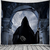 Halloween Wall Tapestry Art Decor Blanket Curtain Picnic Tablecloth Hanging Home Bedroom Living Room Dorm Decoration Psychedelic Skull Skeleton Witch Haunted Scary Castle Polyester miniinthebox
