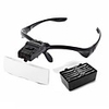 Hand Free 1.0-3.5X 5 Lens Head Magnifier Dental Loupes Jewelry Watch Repair Watchmaker Magnifying Glass with LED Light