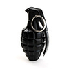 Hand Grenade Shaped Gas Lighter (Black)