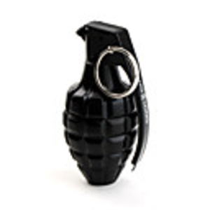 Hand Grenade Shaped Gas Lighter (Black)