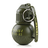 Hand Grenade Shaped Lighter Keychain with Sound Effect (Green)