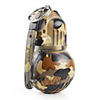 Hand Grenade Shaped Lighter Keychain with Sound Effect (Yellow Camouflage Colors)