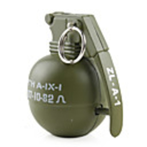 Hand Grenade Shaped Lighter with Sound Effect (Green)