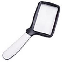 Hand held folding five LED lights reading newspapers for the elderly high definition acrylic optical lens magnifier