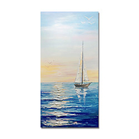 Hand-Painted Abstract Landscape Paintings Canvas Art Painting Abstract Acrylic Painting Modern Art Textured Art with Stretcher Ready to Hang With Stretched Frame