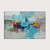 Hand-Painted Abstract Painting Canvas Art Painting Abstract Acrylic Painting Modern Art Textured Art with Stretcher Ready to Hang With Stretched Frame