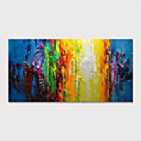 Hand-Painted Abstract Paintings Canvas Art Painting Abstract Acrylic Painting Modern Art Textured Art with Stretcher Ready to Hang With Stretched Frame