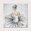 Hand Painted Canvas Abstract Oil Painting Ballet Girl Modern Abstract Art Home Decorative Wall Art Rolled Without Frame