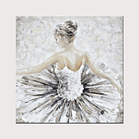 Hand Painted Canvas Abstract Oil Painting Ballet Girl Modern Abstract Art Home Decorative Wall Art Rolled Without Frame