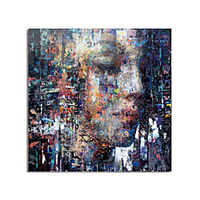 Hand Painted Canvas Oil Painting Abstract People Home Decoration With Frame Painting Ready To Hang With Stretched Frame