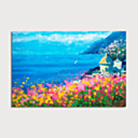 Hand Painted Canvas Oilpainting Abstract Landscape Home Decoration with Frame Painting Ready to Hang With Stretched Frame
