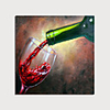 Hand Painted Canvas Oilpainting Abstract Still Life Wine Home Decoration with Frame Painting Ready to Hang With Stretched Frame