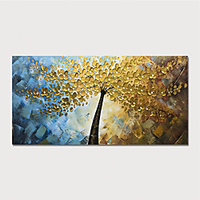 Hand Painted Canvas Oilpainting Abstract Tree by Knife Home Decoration with Frame Painting Ready to Hang With Stretched Frame