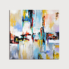 Hand Painted Canvas Oilpainting Square Abstract Home Decoration with Frame Painting Ready to Hang With Stretched Frame