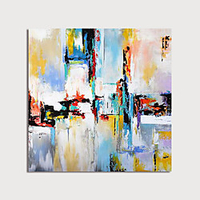 Hand Painted Canvas Oilpainting Square Abstract Home Decoration with Frame Painting Ready to Hang With Stretched Frame