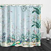 Hand Painted Jungle Digital Print Waterproof Fabric Shower Curtain for Bathroom Home Decor Covered Bathtub Curtains Liner Includes with Hooks