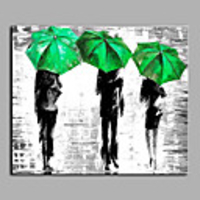 Hand-Painted People Horizontal,  Modern Canvas Oil Painting Home Decoration One Panel With Stretched Frame or Rolled Without Frame