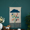 Hand Woven Macrame Wall Tapestry Hanging Bohemian Boho Art Decor Blanket Curtain Home Bedroom Living Room Decoration Nordic Handmade Tassel Cotton 40x60cm miniinthebox