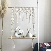 Hand-woven Nordic Tapestry Bohemian Wall Hanging Decorative Painting Diy Wall Shelf Cotton Tapestry miniinthebox
