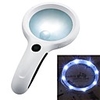 Handheld Antique Magnifier Magnifying Glass With 8LED Lights 1 UV Detect LED Illuminated Lamp Magnifier Jewelry Loupe
