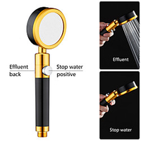 Handheld Metal Shower Head for Bathroom Durable Round High Pressure Water Saving Showerheads 360 Degree Rotated Pressurized Metal Shower with Filter