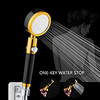 Handheld Metal Shower Head for Bathroom Durable Round High Pressure Water Saving Showerheads 360 Degree Rotated Pressurized Metal Shower with Filter