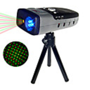 Handheld Red and Green Firefly Twinkling Mini Stage Laser Light Projector with Super Bright Blue LED Lights(QW180)