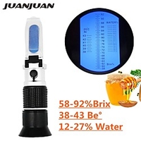 Handheld Refractometer honey Brix 58-92%(sugar content)Beekeeping Refraction honey concentration meter with ATC